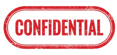 GİZLİ kırmızı grungy dikdörtgen mühür işareti.