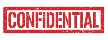 GİZLİ kırmızı grungy dikdörtgen mühür işareti.