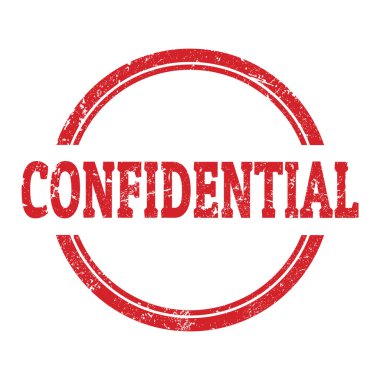 GİZLİ kırmızı grungy yuvarlak pul işareti.