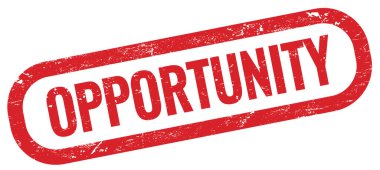 OPPORTUNITY kırmızı grungy dikdörtgen mühür işareti.