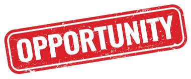 OPPORTUNITY kırmızı grungy dikdörtgen mühür işareti.