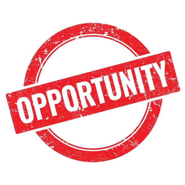 OPPORTUNITY kırmızı grungy yuvarlak pul işareti.