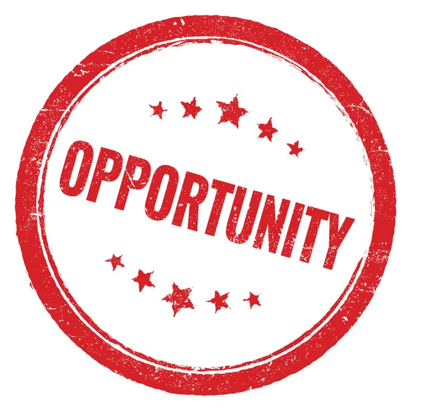 OPPORTUNITY kırmızı grungy yuvarlak pul işareti.