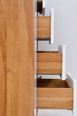 Ayrıntılarla izole edilmiş çekmeceyi kapat