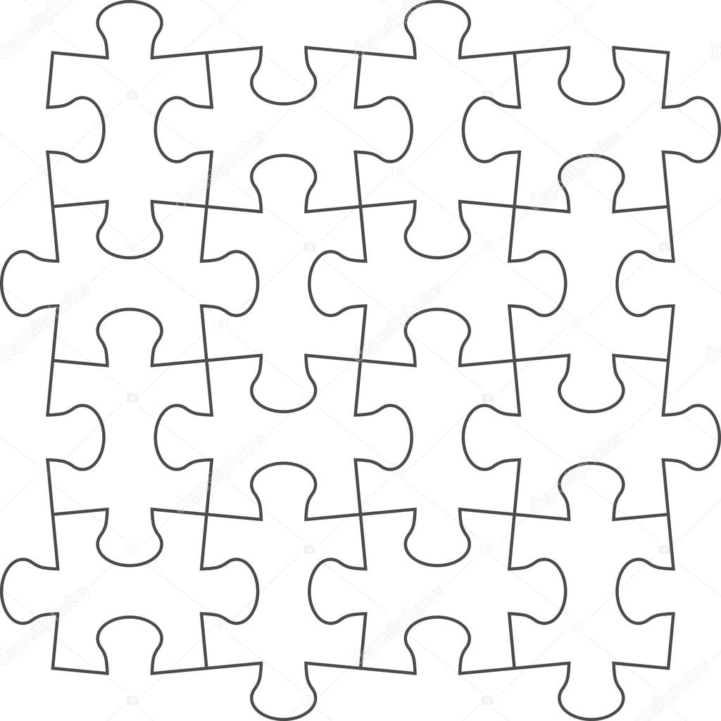 Puzzle Vector Illustration Of White Puzzle Stock Vector Image By C Luckylili 126287960