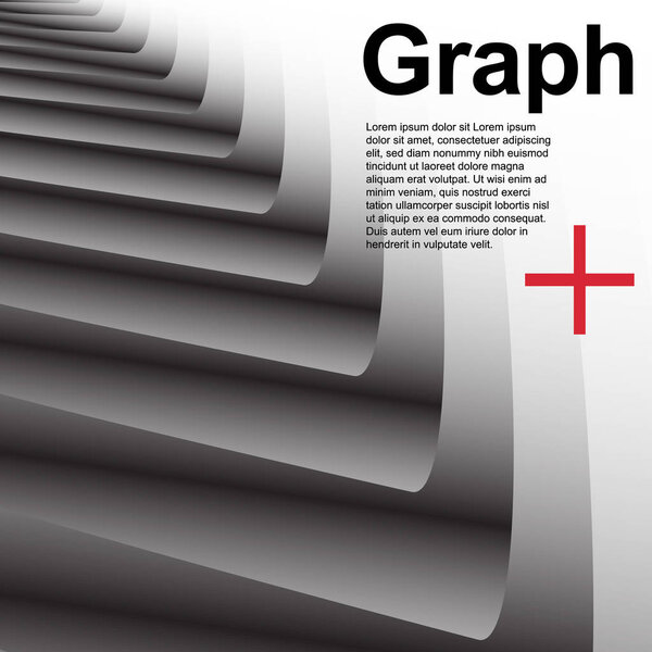 Abstract grey background with geometry