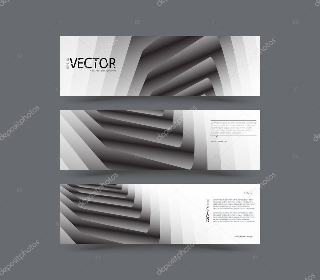 Advertising banner with abstract background
