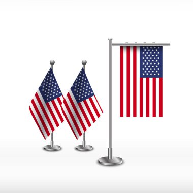 Masa bayrağı ABD devlet. Ulusal sembolü. Masa bayrağı