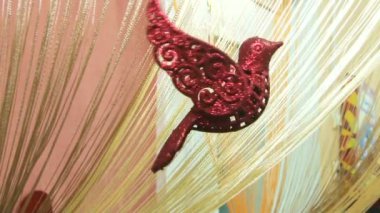 Noel oyuncak, kırmızı kuş