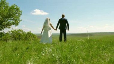 Mutlu aile yazın güzel bir parkta seyahat eder. Sevgi dolu erkek ve kadın el ele yürür. Birbirine aşık çiftler el ele tutuşur ve yeşil bir çayırdaki güzel gökyüzüne hayran kalırlar..