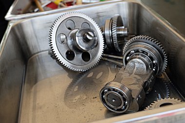 makine dişli. Sanayi arka plan araç dişli seti