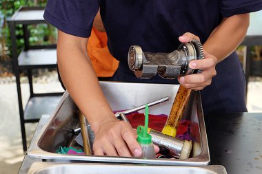 Temizlik araçları dişli. Yağ temizleme donanımları