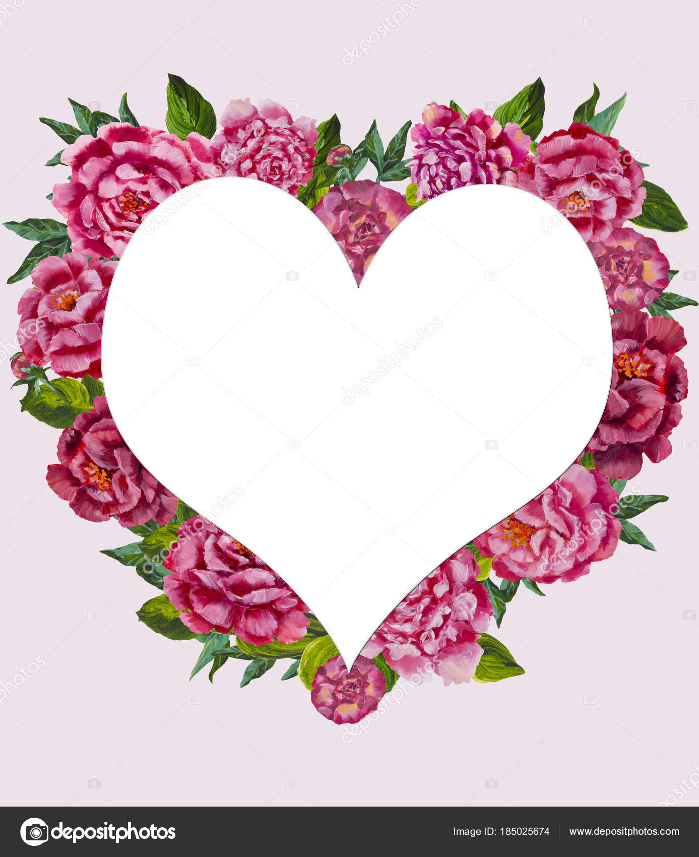 Amour Coeur Aquarelle Peinture Fleur Coeur Aquarelles