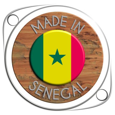 Metal ve grunge ahşap Senegal yapılan