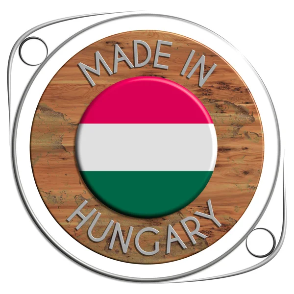 Wykonane z metalu i grunge drewniane Węgry — Zdjęcie stockowe