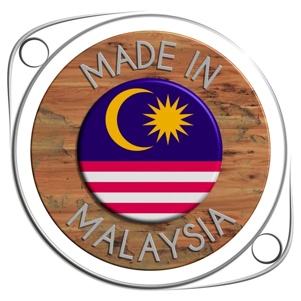Made of metal and grunge wooden MALAYSIA — Stockfoto