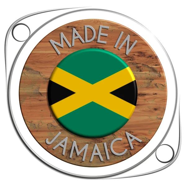 Made of metal and grunge wooden JAMAICA — Stock Photo, Image