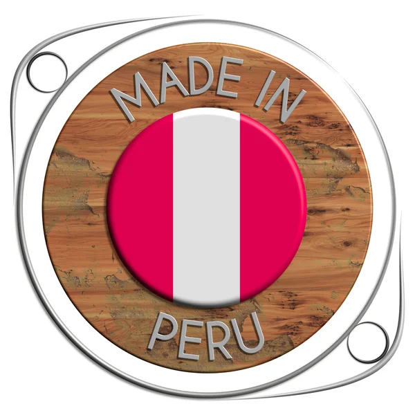 Wykonane z metalu i grunge drewniane Peru — Zdjęcie stockowe