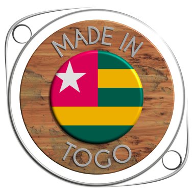 Metal ve grunge ahşap Togo yapılan