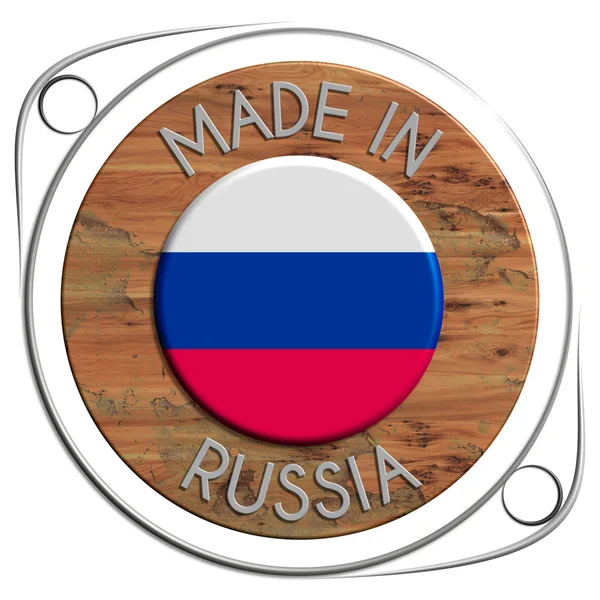 Made of metal and grunge wooden RUSSIA — Φωτογραφία Αρχείου