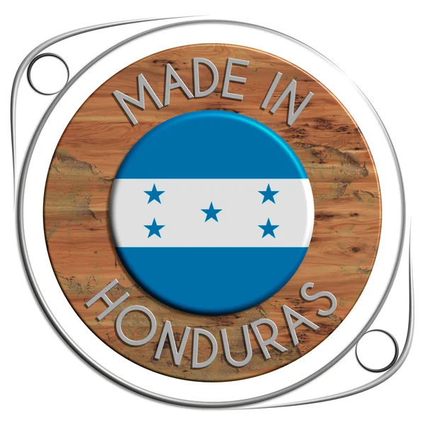 Made of metal and grunge wooden HONDURAS — Φωτογραφία Αρχείου