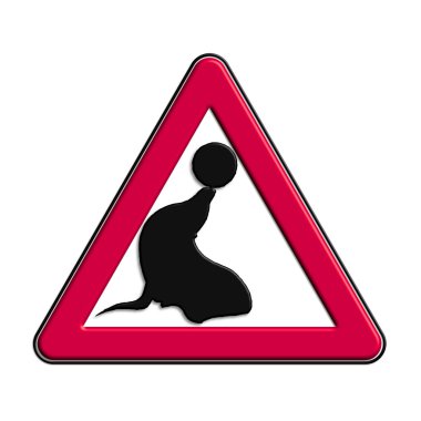 Mühürler ile uyarı veya uyarı simgesi