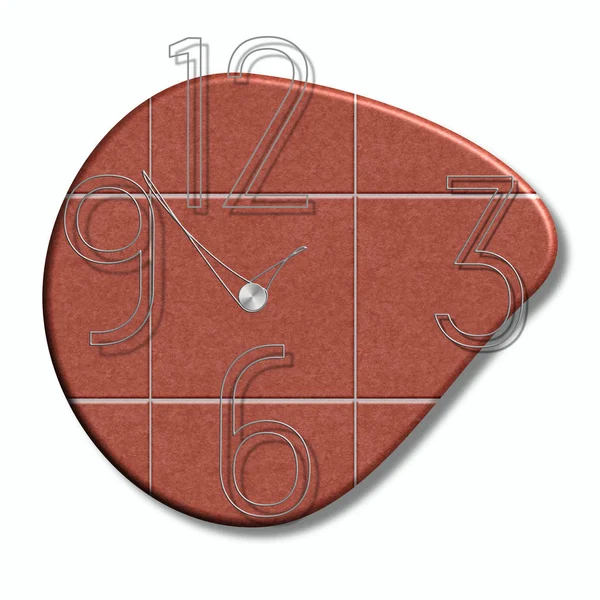 Design de relógio de parede cerâmica — Fotografia de Stock