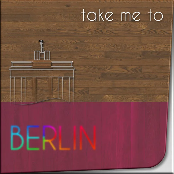 Отвези меня в Берлин — стоковое фото