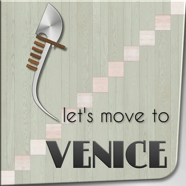 Давай переедем в Венецию. — стоковое фото