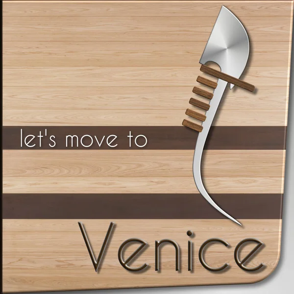 Laten we verhuizen naar Venetië — Stockfoto