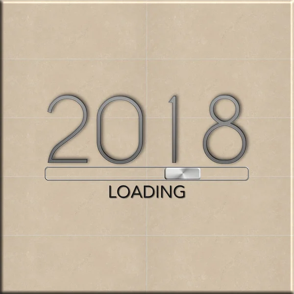 2018 loading with colored background