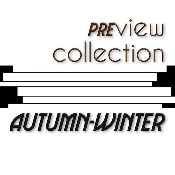 Podgląd kolekcji jesień zima — Zdjęcie stockowe