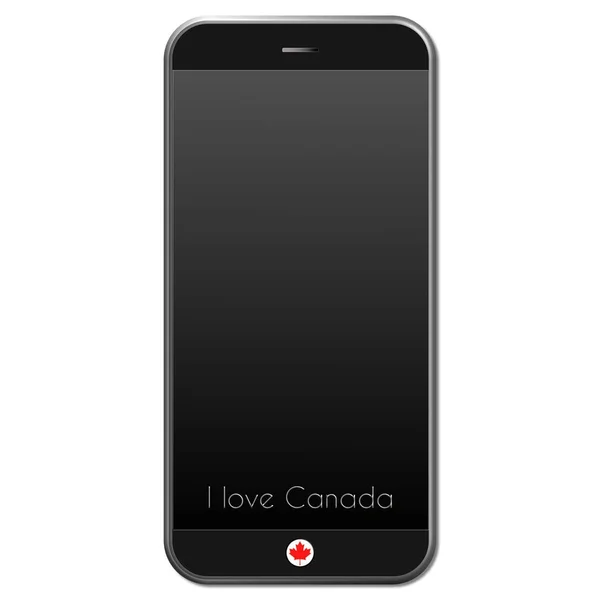 Me encanta el teléfono de Canadá — Foto de Stock