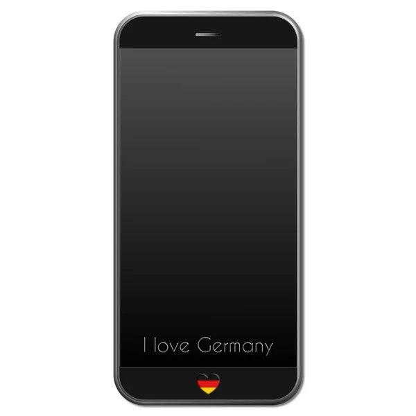 I love Germany phone — Stock Photo, Image