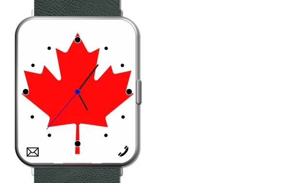 Orologio Touch Screen Canada — Foto Stock