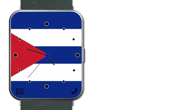 Horloge écran tactile Cuba — Photo