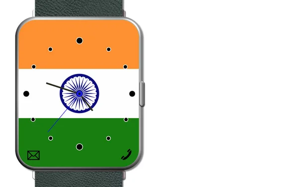 Reloj pantalla táctil India — Foto de Stock