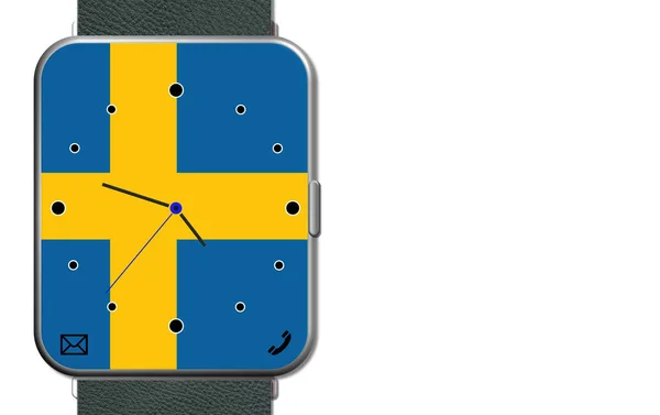 Orologio Touch Screen Svezia — Foto Stock