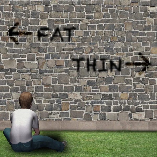 Çocuğun önünde seçme-in hayat, yağlı, ince