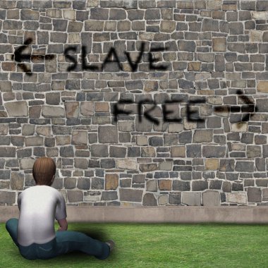 Çocuğun önünde hayat, köle, serbest seçimler