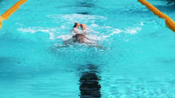 Profesionální mužský plavec — Stock video