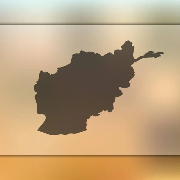 Afganistan haritası. Afganistan haritasıvektör silueti. Bulanık arka plan — Stok Vektör
