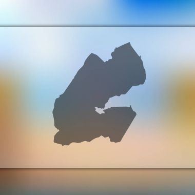 Cibuti haritası. Cibuti vektör silueti. Bulanık arka plan