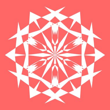 Yeni yıl tasarımınız için beyaz kar tanesi. Kar tanesi posterler, kartları, davetiye tasarım için