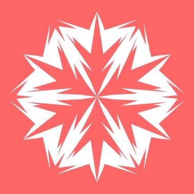 Yeni yıl tasarımınız için beyaz kar tanesi. Kar tanesi posterler, kartları, davetiye tasarım için