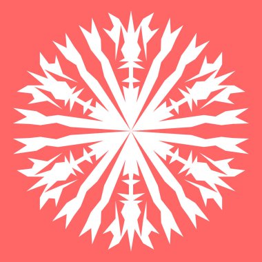 Yeni yıl tasarımınız için beyaz kar tanesi. Kar tanesi posterler, kartları, davetiye tasarım için