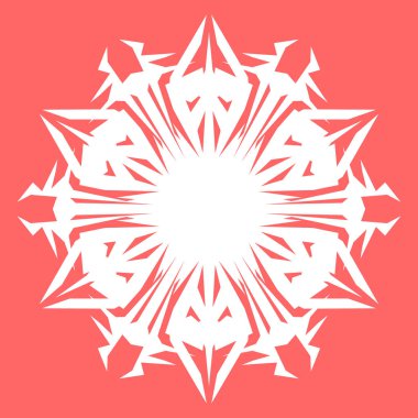 Yeni yıl tasarımınız için beyaz kar tanesi. Kar tanesi posterler, kartları, davetiye tasarım için