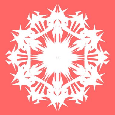 Yeni yıl tasarımınız için beyaz kar tanesi. Kar tanesi posterler, kartları, davetiye tasarım için