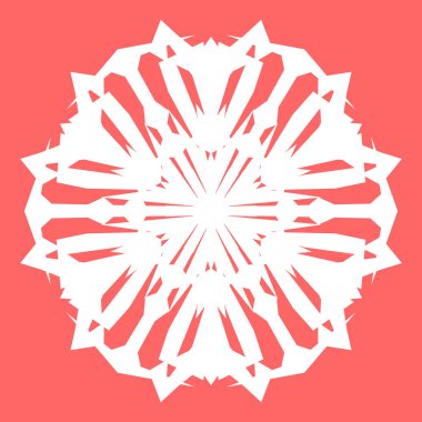 Yeni yıl tasarımınız için beyaz kar tanesi. Kar tanesi posterler, kartları, davetiye tasarım için