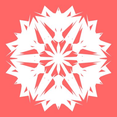 Yeni yıl tasarımınız için beyaz kar tanesi. Kar tanesi posterler, kartları, davetiye tasarım için